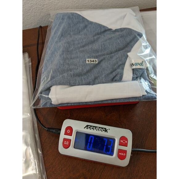 Dresswel Long Sleeve TShirt Small Blue White Raglan Colorblock Crew Neck Summer - Picture 7 of 8